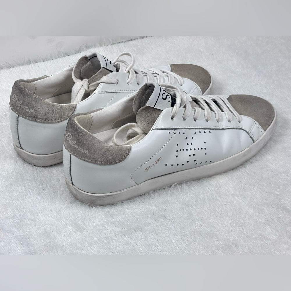 Sam Edelman White and Gray Casual Sneakers - Picture 2 of 12